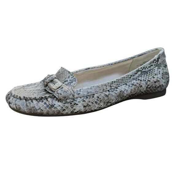 Anne Klein iFlex Klaire Reptile Snake Print Slip On Loafers Women's Size 8.5 - Picture 1 of 12